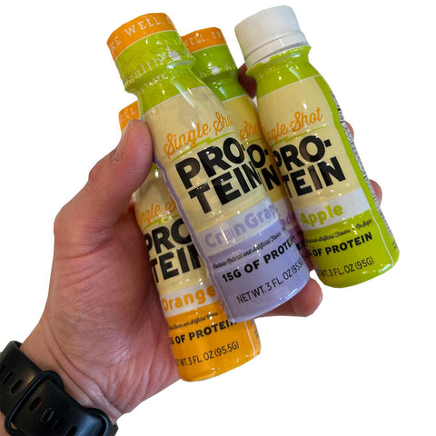 15g Protein Shots, 4 Flavors, Contains Collagen, 0g Carbs, 0g Sugar, 3 oz.