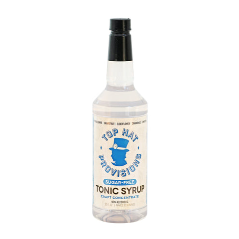 Top Hat Keto Sugar-Free Tonic Syrup & 5x Quinine Wellness Tonic Water Concentrate - Naturally sweetened with Monk Fruit - 32oz bottle