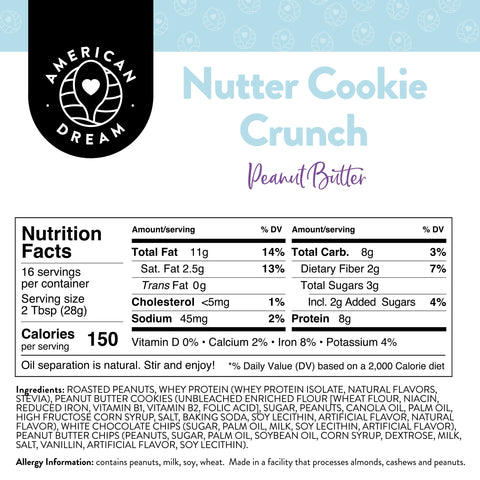 Nutter Cookie Crunch Peanut Butter