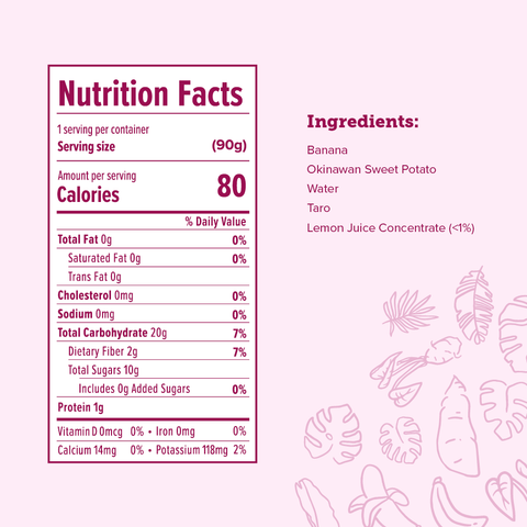 Okinawan Sweet Potato, Banana & Taro