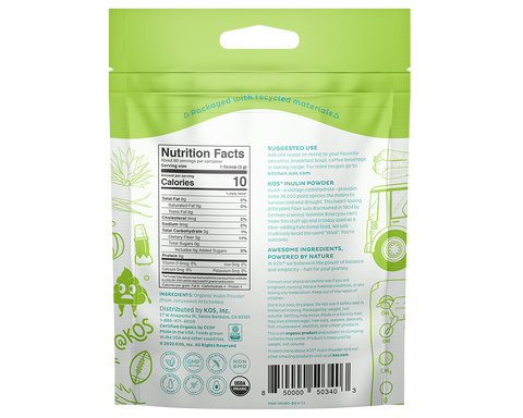 Innolate 60 Powder Organic Inulin Powder - 60 servings – FoodSocial Market