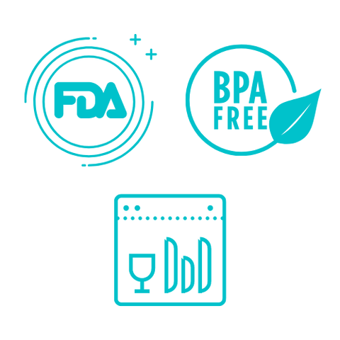 Build-A-Straw Reusable Silicone Straw with Travel Case