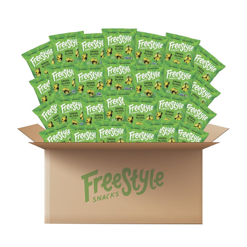 Freestyle Snacks Green Olives Original 1.1oz/120ct BULK