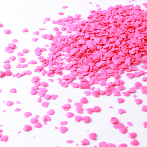 Pink Heart Confetti Sprinkles