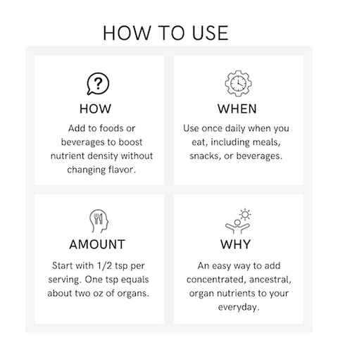 Pluck Pure Organs – Animal-Based Superfood Powder