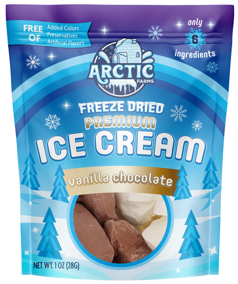 PREMIUM Freeze Dried Ice Cream * Only 5 Ingredients * Vanilla Chocolate