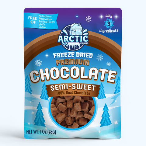 Freeze Dried Premium Organic Semi-Sweet Chocolate