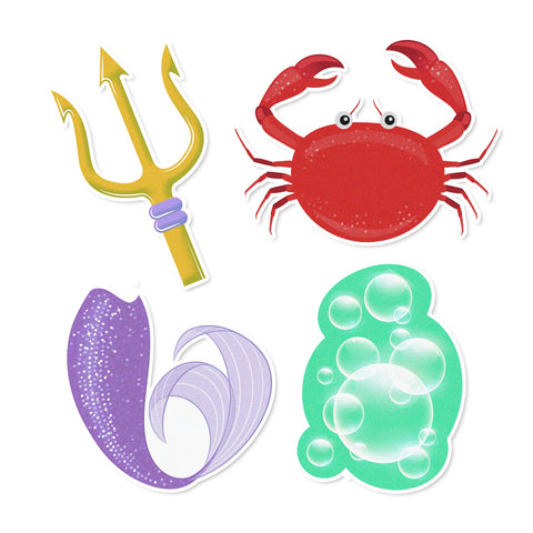 Edible Cupcake Toppers for Mermaid Princess