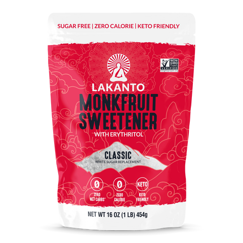 Classic Monkfruit and Erythritol Sweetener - White Sugar Replacement