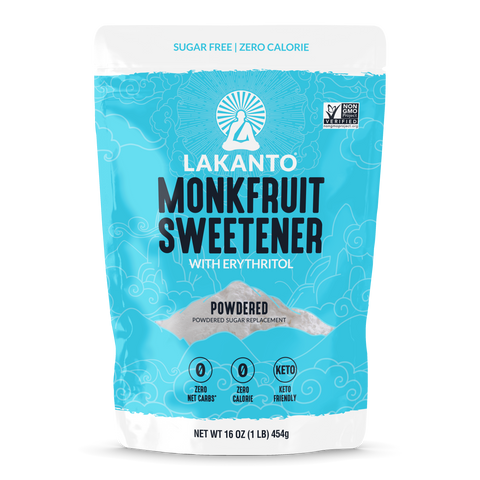 Powdered Monkfruit and Erythritol Sweetener - Powdered Sugar Replacement