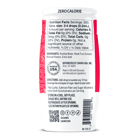 Liquid Monk Fruit Sweetener Extract Drops