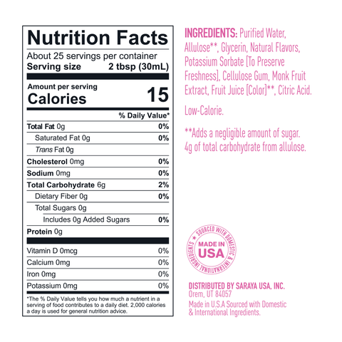 Lakanto Simple Syrup Hibiscus 25.4 oz