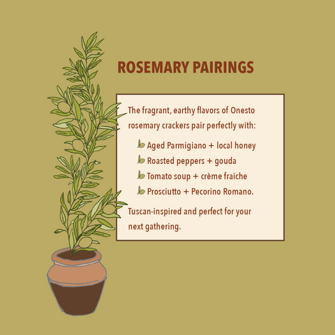 Onesto Gluten-Free Rosemary Crackers