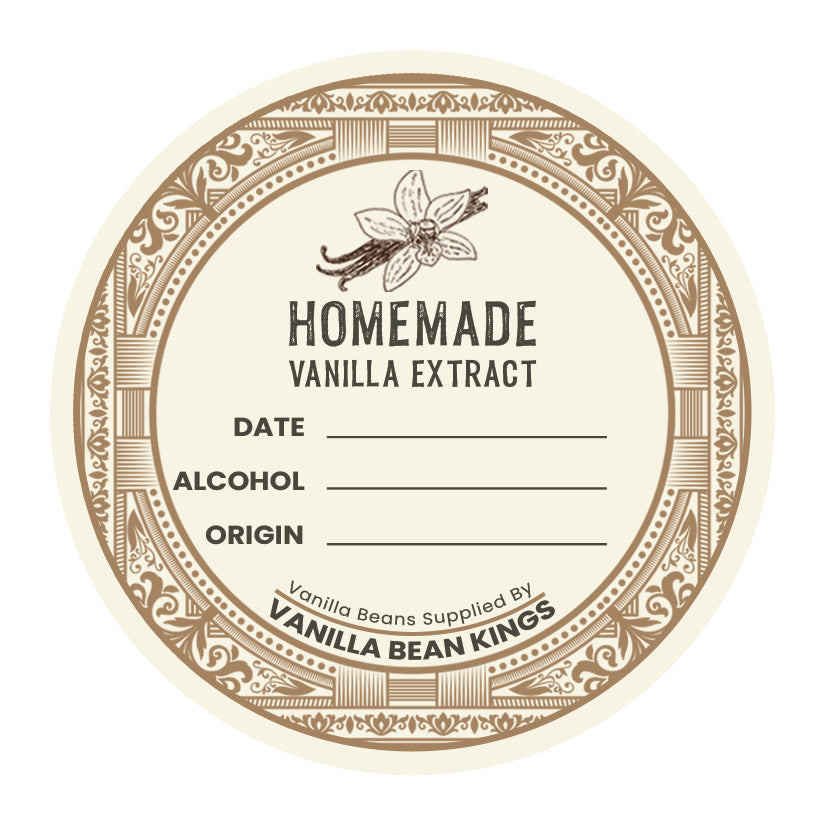 Homemade Vanilla Extract Label - Choose Your Size!