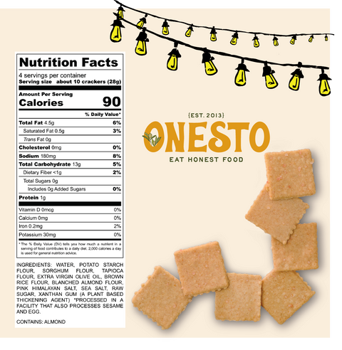 Onesto Gluten-Free Crackers, Variety Pack