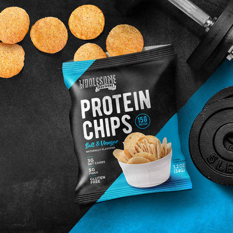 Protein Chips - Sea Salt Vinegar, High Protein & Fiber, Low Carb