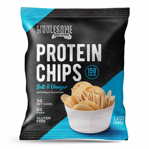 Protein Chips - Sea Salt Vinegar, High Protein & Fiber, Low Carb