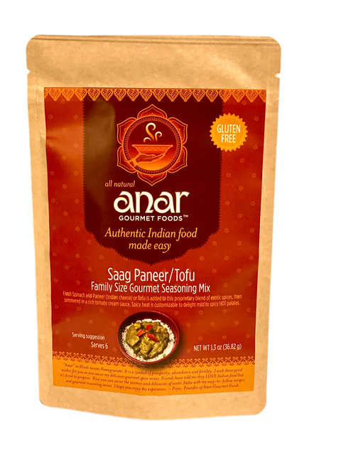 Saag Paneer/Tofu Gourmet Seasoning Mix | Family Size