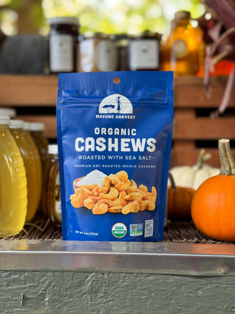 Organic Dry Roasted Cashews with Sea Salt (6 x 1 lb bags)