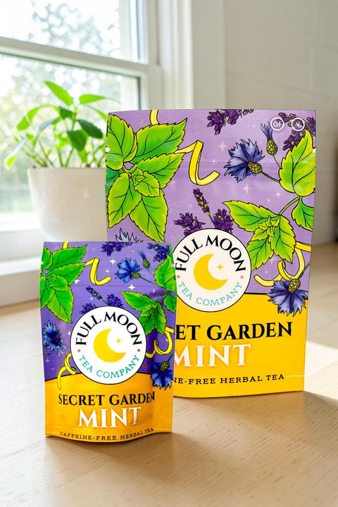 Secret Garden Mint Herbal Tea Premium Loose Leaf Caffeine-free
