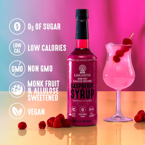 Lakanto Simple Syrup Raspberry 25.4 oz