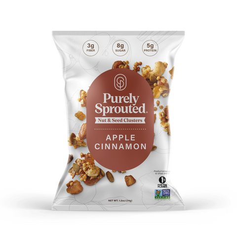 Apple Cinnamon, Sprouted Snack Mix, Snack Pack, 8-Pack (1.2 Oz Each)