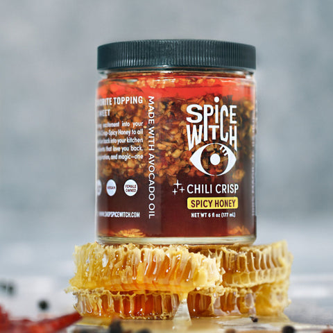 Chili Crisp Spicy Honey Flavor- Avocado Oil, Sweet Heat, Flavorful Crunch