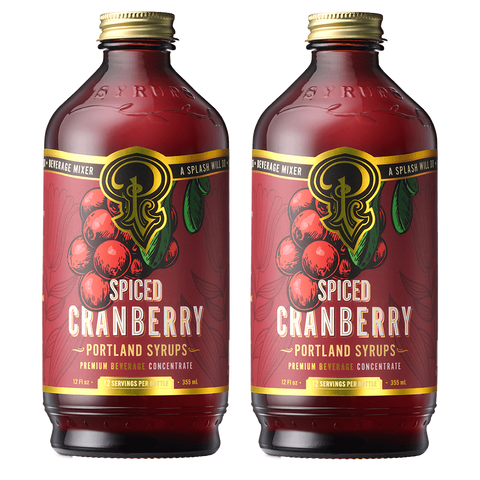 Spiced Cranberry Syrup two-pack