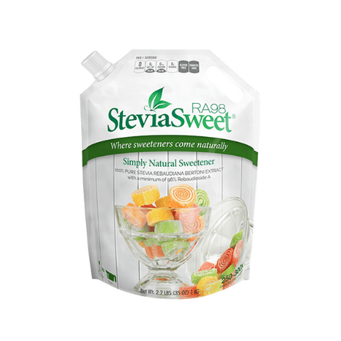 100% Pure Stevia Extract, Fine Powder, No Fillers or Additives - SteviaSweet RA98