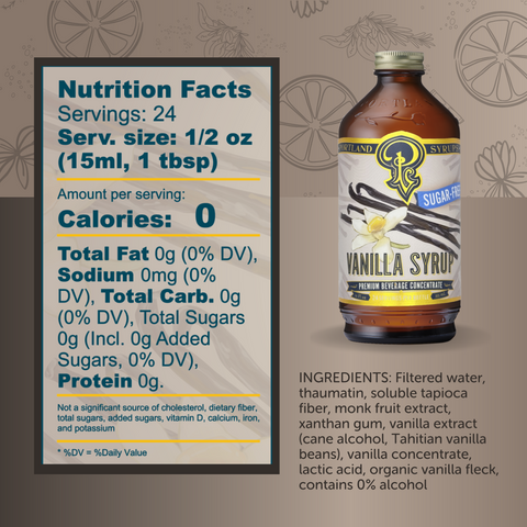 Sugar Free Vanilla Syrup