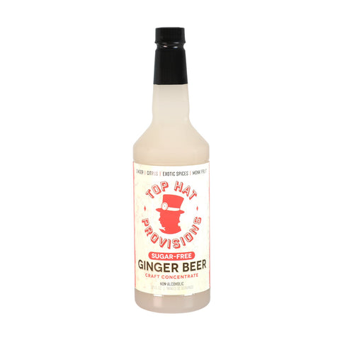 Top Hat Keto Sugar-Free Ginger Beer Syrup & Mule Mix (Naturally sweetened Monk Fruit)- 32oz bottle