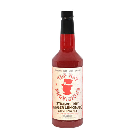 Top Hat Strawberry Ginger Lemonade Concentrate & Batching Mix - 12x32oz Case