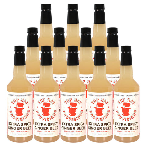 Top Hat Extra Spicy Ginger Beer Syrup & Moscow Mule Batching Mix - 32oz Bottle