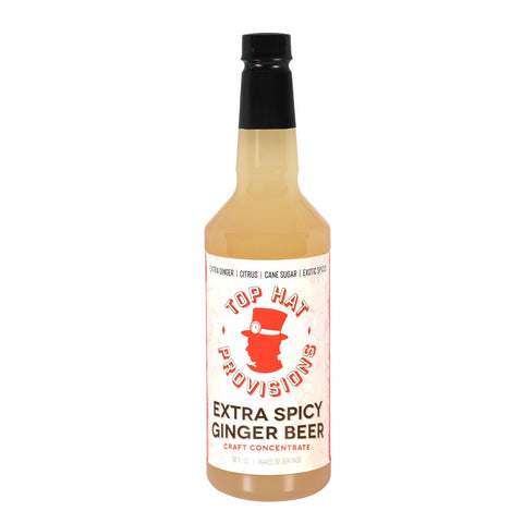 Top Hat Extra Spicy Ginger Beer Syrup & Moscow Mule Batching Mix - 12x32oz case