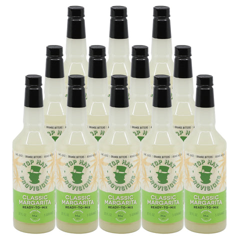 Top Hat Classic Lime Margarita Mix (made with agave nectar & organic lime juice) - 32oz Bottle