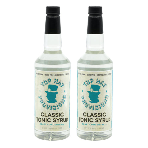 Top Hat Classic Tonic Syrup & 5x Quinine Wellness Tonic Water Concentrate - 32oz Bottle