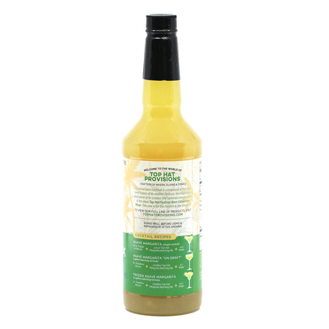 Top Hat Agave Margarita Batching Mix & Frozen Margarita Concentrate (made with agave nectar & organic lime juice) - 32oz Bottle