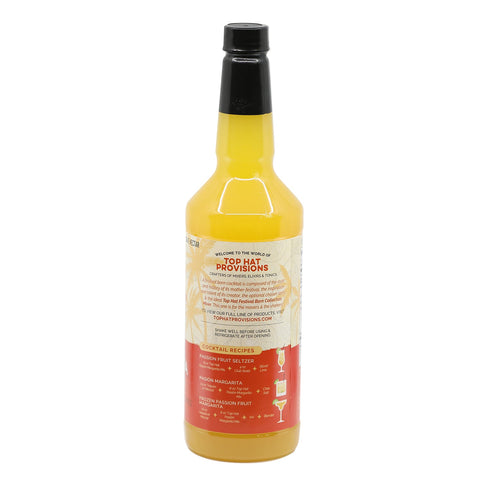 Top Hat Passion Fruit Margarita Mix - Pasión Margarita - (Made with real passion fruit & agave nectar) - 12x32oz case