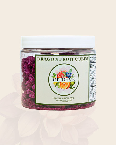 Tasting Size- Freeze-Dried Dragon Fruit Cubes