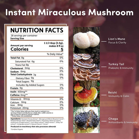 Miraculous Mushrooms® Adapt & Protect Instant Herbal Coffee