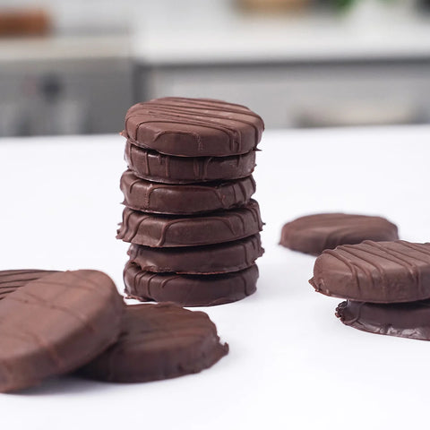 NEW! 70% Cacao Organic Bitter-Sweet Dark Chocolate Chips with Coconut Sugar (8 Bags)