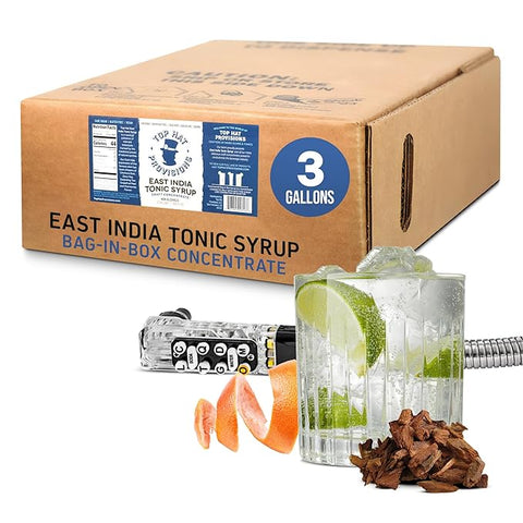 Top Hat Extra Spicy Ginger Beer Syrup BIB - 3 gallon Soda System Bag in Box for Soda Fountain Systems - Makes 18 gallons of Ginger Beer