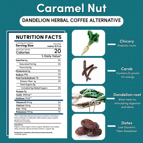 Dandelion Caramel Nut Chicory Herbal Coffee