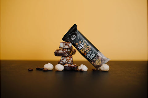 Caramel Mocha Macadamia Nut Snack Bar (Dan Mace's BRU Bar) (12 Bars)