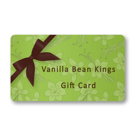 Vanilla Bean Kings Gift Card - The Perfect Gourmet Present