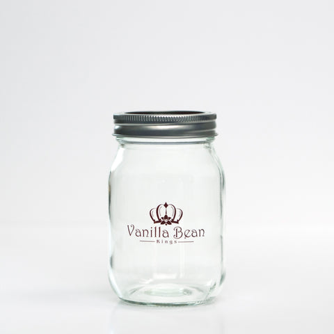 Mason Jars for Homemade Vanilla Extract & Canning (Standard Mouth) - Pint & Quart Sizes