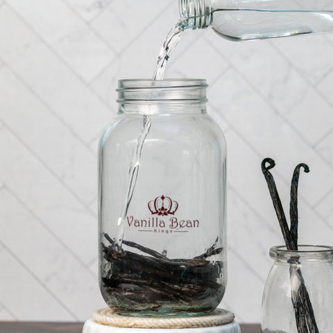 Mason Jars for Homemade Vanilla Extract & Canning (Standard Mouth) - Pint & Quart Sizes