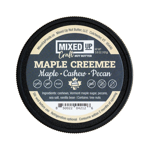 "Maple Creemee" - Vermont Maple, Cashew, and Pecan Nut Butter with Vanilla Bean - 3.8 oz