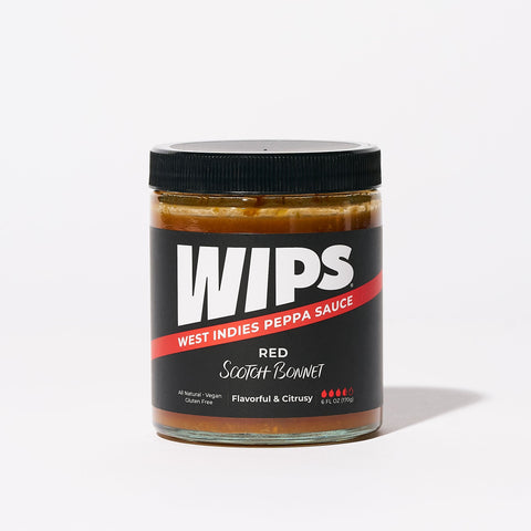 WIPS Red Scotch Bonnet, Citrusy Pepper Sauce (6 fl oz)