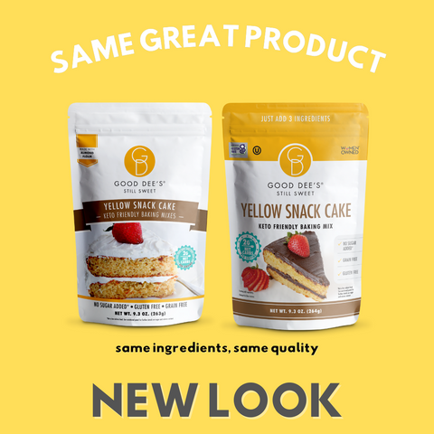 Back In stock! Yellow Snack Keto Cake Mix - Gluten Free and No Added Sugar